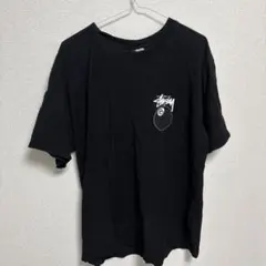 Stussy ブラック Tシャツ Lサイズ　8ボール