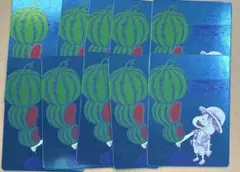 ワンピース ナツコミ 2026 ルフィ スイカ イラストカード 5枚セット