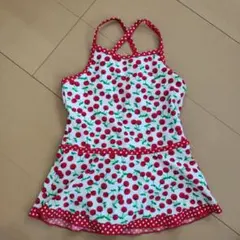 チェリー柄 ワンピース水着　100