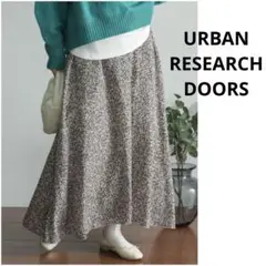 URBAN RESEARCH DOORS ミニレオパードプリントスカート