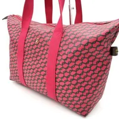 ロベルタディカメリーノ ボストンバッグ トートバッグ パターン柄 レッド 大容量