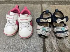 コンバース　シューズ　リボンサンダルセット