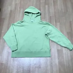美品　シンプリシテェ ライトグリーンパーカー