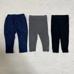 レギンスパンツセット　80cm まとめ売り　リブ　リボン　保育園　ボトム　女の子