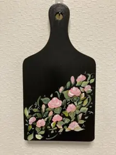 トールペイント作品 ☆バラ☆木製ボード 壁掛け