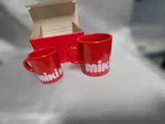 ＄*♡様 MIKI HOUSE 赤 マグカップ 2個セット(非売品）