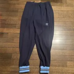 80s adidas デサント製 ビンテージトラックパンツ 裾ジッパー S相当