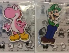 スーパーマリオ キャラマグネッツ2　ピンクヨッシー　ルイージセット