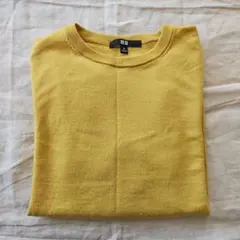 UNIQLO マスタード色 長袖ニットセーター M