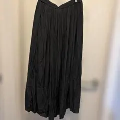 【美品】HONEYSUCKLE ROSE ロングプリーツスカート M ブラック
