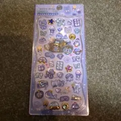 カミオジャパン　ストーンつきジュエルプチドロップ　アオイロドロップ　シール