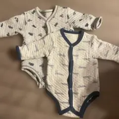 2着セット　ボディスーツ　ロンパース　下着　肌着　ヒートテック