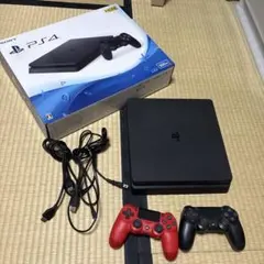 PS4 本体 500GB 赤黒コントローラー付き