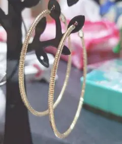 フープピアス 金 銀