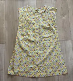 美品　BONTON ワンピース　120 130 花柄　ボタニカル　ボントン　夏服のサムネイル