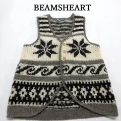 MY2528■BEAMSHEART■ビームスハート ニットベスト　ノルディック柄