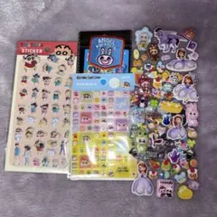 クレヨンしんちゃん　タイルシール　ぷっくりステッカー　刺繍ステッカー　おすそ分け