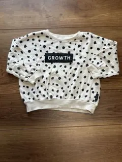 manina 100サイズダルメシアン柄 GROWTH トレーナー