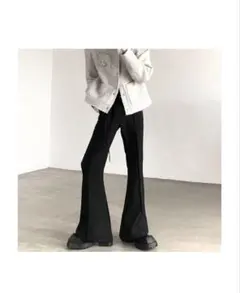 「限定１着」フレアパンツ　スラックス「メンズ」　韓国ブランド