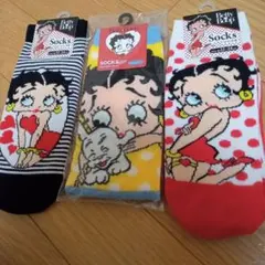 ベティ・ブープ ソックス 3足セット