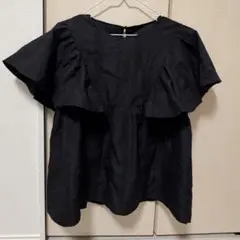 袖フリル 半袖ブラウス