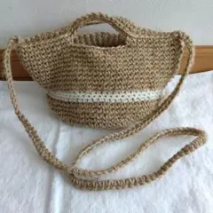 ハンドメイド２wayバック（麻）