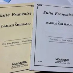 ダリウス・ミヨー 2台ピアノ連弾「フランス組曲」MCA社 ダリウス・ミヨー 2台ピアノ連弾「フランス組曲」MCA社 - メルカリ
