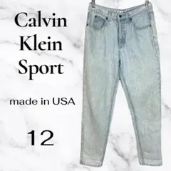 【Calvin Klein】ヴィンテージデニム　テーパード　USA製　12