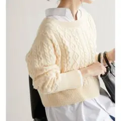 コラージュ ガリャルダガランテ 22-23aw ウール ニット ケーブル N31