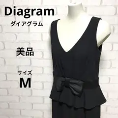 美品 ダイアグラム サイズ38 ワンピース ドレス】リボン