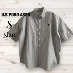 【used品】U.S. POLO ASSN. 半袖シャツ 【S 】ストライプ