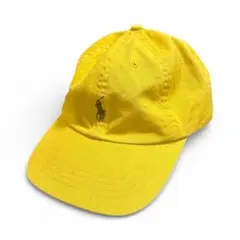 POLO Ralph Lauren イエロー キャップ　帽子　刺ビンテージ