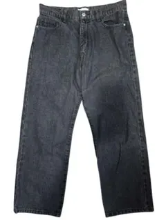 MONO-MART ワイドデニムパンツ ブラック グレー M メンズ レディースのサムネイル