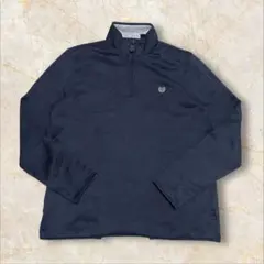 【チャップスフリース ハーフジップ 刺繍ロゴ US古着 薄手 プルオーバー】