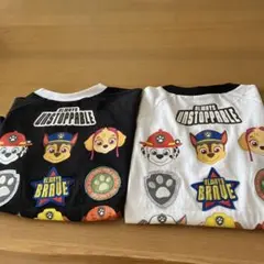 パウ・パトロール　ワッペンTシャツ2枚セット130