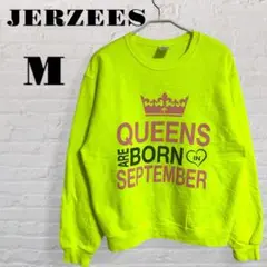 古着 JERZEES ネオングリーン Mサイズ スウェット トレーナー