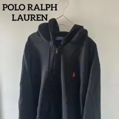 POLORALPHLAURENポロラルフローレンジップスウェットパーカーブラック