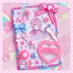 トレカデコ ケースデコ トレカケース ピンク ブルー 平成女児 ファンシー