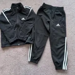 adidas ブラック ジャージセット 120