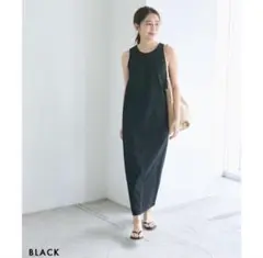 basementonline アメスリデニムワンピース ブラックのサムネイル