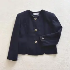 ミスオンワード ノーカラージャケット ウール オンワード樫山 レトロ M相当