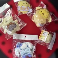 ポムポムプリン他5体セット ぬいぐるみマスコット