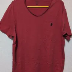 ポロ・ラルフ・ローレン Tシャツ 赤 Lサイズ