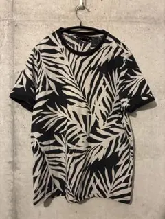 MICHAEL KORS ボタニカル柄 Tシャツ ブラック M