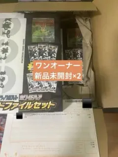 ブラックボルトホワイトフレアカードファイルセット　新品未開封　ポケセン産