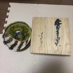 織部十草舟型鉢