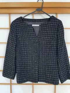 LANVIN ランバン　ノーカラージャケット 40