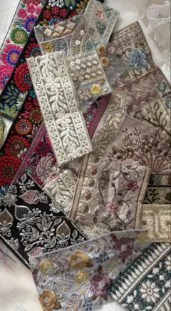 インド刺繍リボン　ハギレ　セット