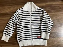 【100】ボーダー パーカー 羽織り 保育園着 春秋 男女兼用 300円