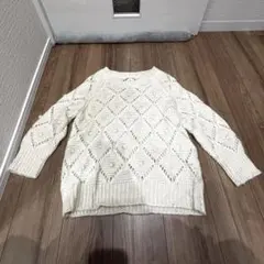 【値下げ】ローリーズファーム　ホワイト　ニット